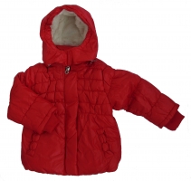 Kapuzen-Stepp-Jacke Rot Art.Nr.:3214R