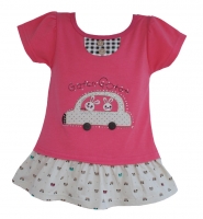 ausgefallenes Sweatkleid mit Strass Pink Art.Nr.:223P